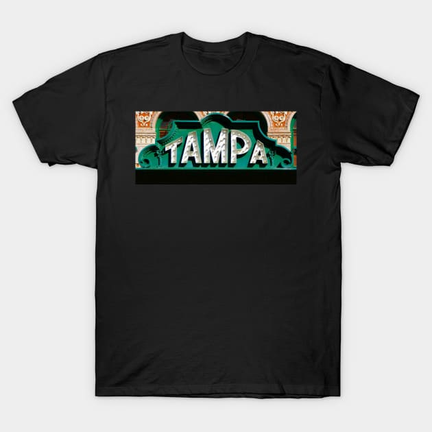 Tampa Theater sign 1926 T-Shirt by dltphoto